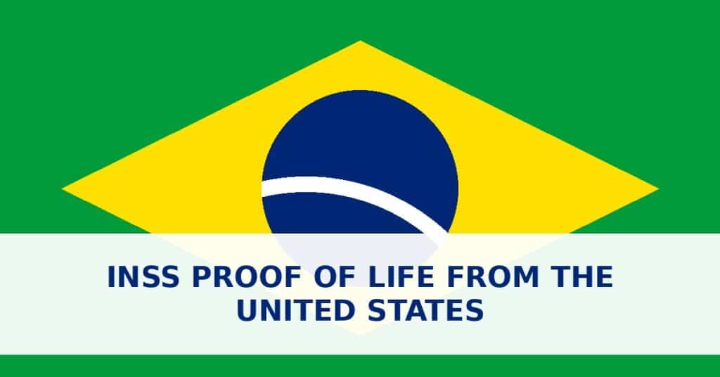 INSS proof of life from the United States